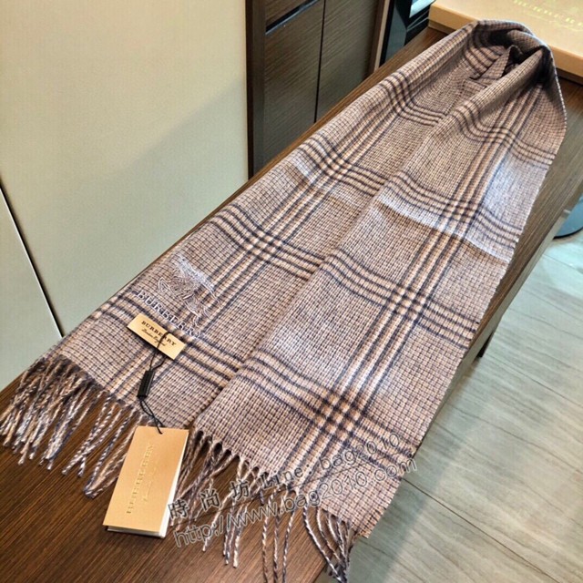 Burberry千鳥格新款男女款圍巾 巴寶莉2021新款羊絨圍巾圍巾  mmj1501